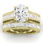 Edelweiss Diamond Matching Band Only (does Not Include Engagement Ring) For Ring With Oval Center yellowgold