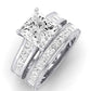 Edelweiss Diamond Matching Band Only (does Not Include Engagement Ring) For Ring With Princess Center whitegold