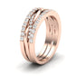 Yvette Round Cut Diamond Eternity Band (Clarity Enhanced) rosegold