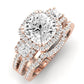 Erica Moissanite Matching Band Only (does Not Include Engagement Ring) For Ring With Cushion Center rosegold