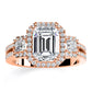 Erica - Emerald Lab Diamond Engagement Ring VS2 F (IGI Certified)