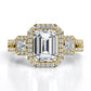 Erica Emerald Diamond Engagement Ring (Lab Grown Igi Cert) yellowgold