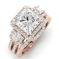 Erica Moissanite Matching Band Only (does Not Include Engagement Ring) For Ring With Princess Center rosegold