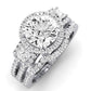 Erica Moissanite Matching Band Only (does Not Include Engagement Ring) For Ring With Round Center whitegold
