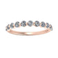 Anara Round Trendy Diamond Wedding Ring rosegold