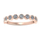 Briallen Round Millgrain Trendy Diamond Wedding Ring rosegold