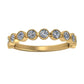 Briallen Round Millgrain Trendy Diamond Wedding Ring yellowgold