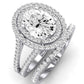 Flora Diamond Matching Band Only (engagement Ring Not Included) For Ring With Oval Center whitegold