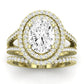 Flora Diamond Matching Band Only (engagement Ring Not Included) For Ring With Oval Center yellowgold