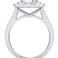 Flora Oval Diamond Engagement Ring (Lab Grown Igi Cert) whitegold