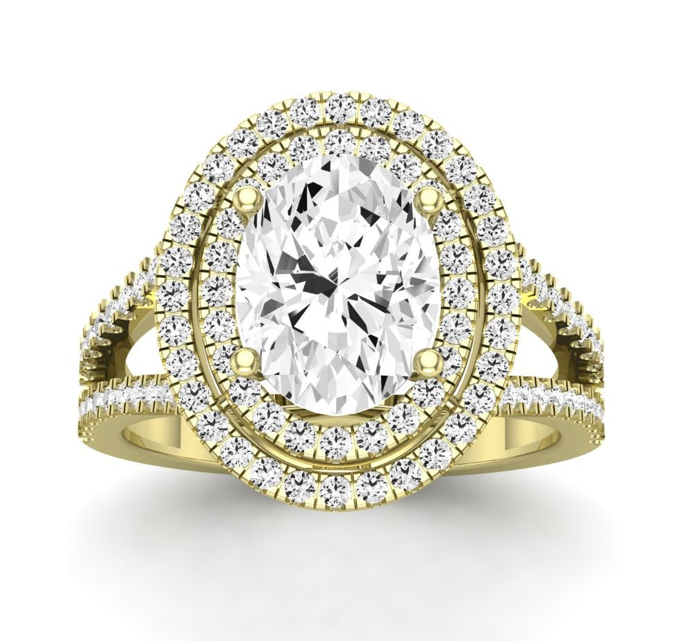 Flora Oval Diamond Engagement Ring (Lab Grown Igi Cert) yellowgold