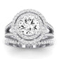 Flora - Round Lab Diamond Bridal Set VS2 F (IGI Certified)