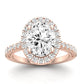 Florizel Oval Diamond Engagement Ring (Lab Grown Igi Cert) rosegold