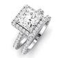 Florizel Diamond Matching Band Only (does Not Include Engagement Ring) For Ring With Princess Center whitegold
