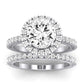 Florizel - Round Lab Diamond Bridal Set VS2 F (IGI Certified)