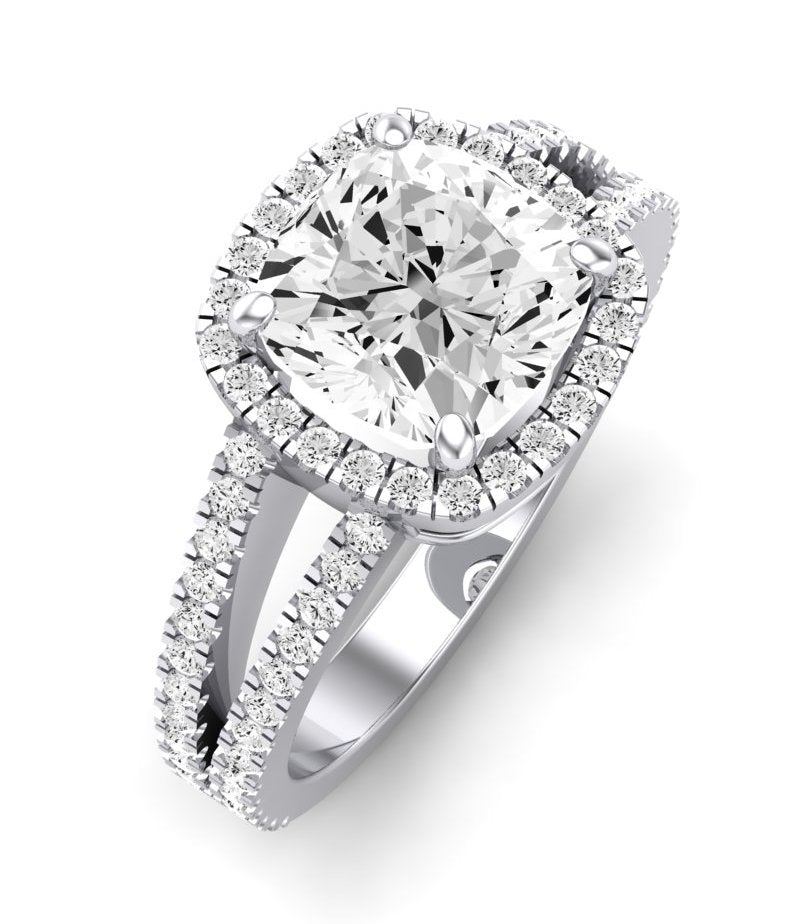 Freesia Cushion Diamond Engagement Ring (Lab Grown Igi Cert) whitegold