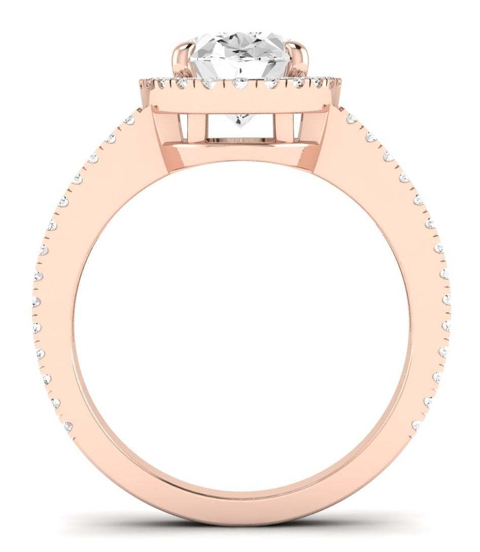 Freesia Oval Diamond Engagement Ring (Lab Grown Igi Cert) rosegold