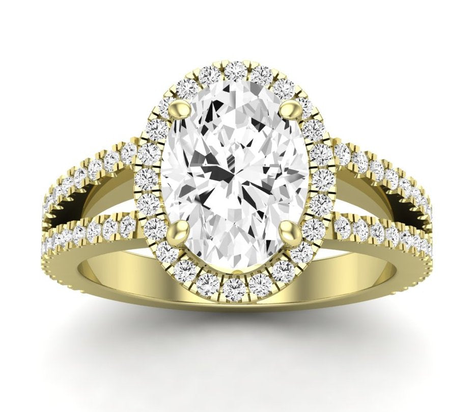 Freesia Oval Diamond Engagement Ring (Lab Grown Igi Cert) yellowgold