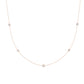 Vinca Strand Moissanite Accented Necklace rosegold