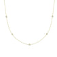 Vinca Strand Moissanite Accented Necklace yellowgold