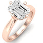 Gardenia Emerald Diamond Engagement Ring (Lab Grown Igi Cert) rosegold