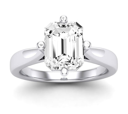 Gardenia Emerald Diamond Engagement Ring (Lab Grown Igi Cert) whitegold