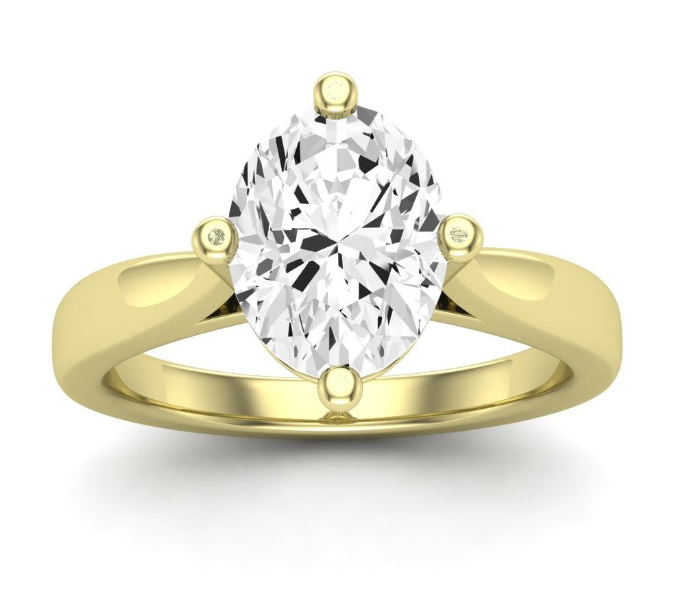 Gardenia Oval Diamond Engagement Ring (Lab Grown Igi Cert) yellowgold