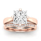 Gardenia Diamond Matching Band Only (does Not Include Engagement Ring) For Ring With Princess Center rosegold