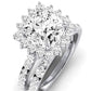 Gazania Diamond Matching Band Only (does Not Include Engagement Ring) For Ring With Cushion Center whitegold