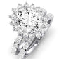 Gazania Diamond Matching Band Only (does Not Include Engagement Ring) For Ring With Oval Center whitegold