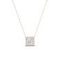 Angelwing Oval Cut Diamond Halo Necklace