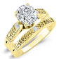 Heath Moissanite Matching Band Only (engagement Ring Not Included) For Ring With Cushion Center yellowgold