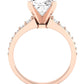 Holly Cushion Diamond Engagement Ring (Lab Grown Igi Cert) rosegold