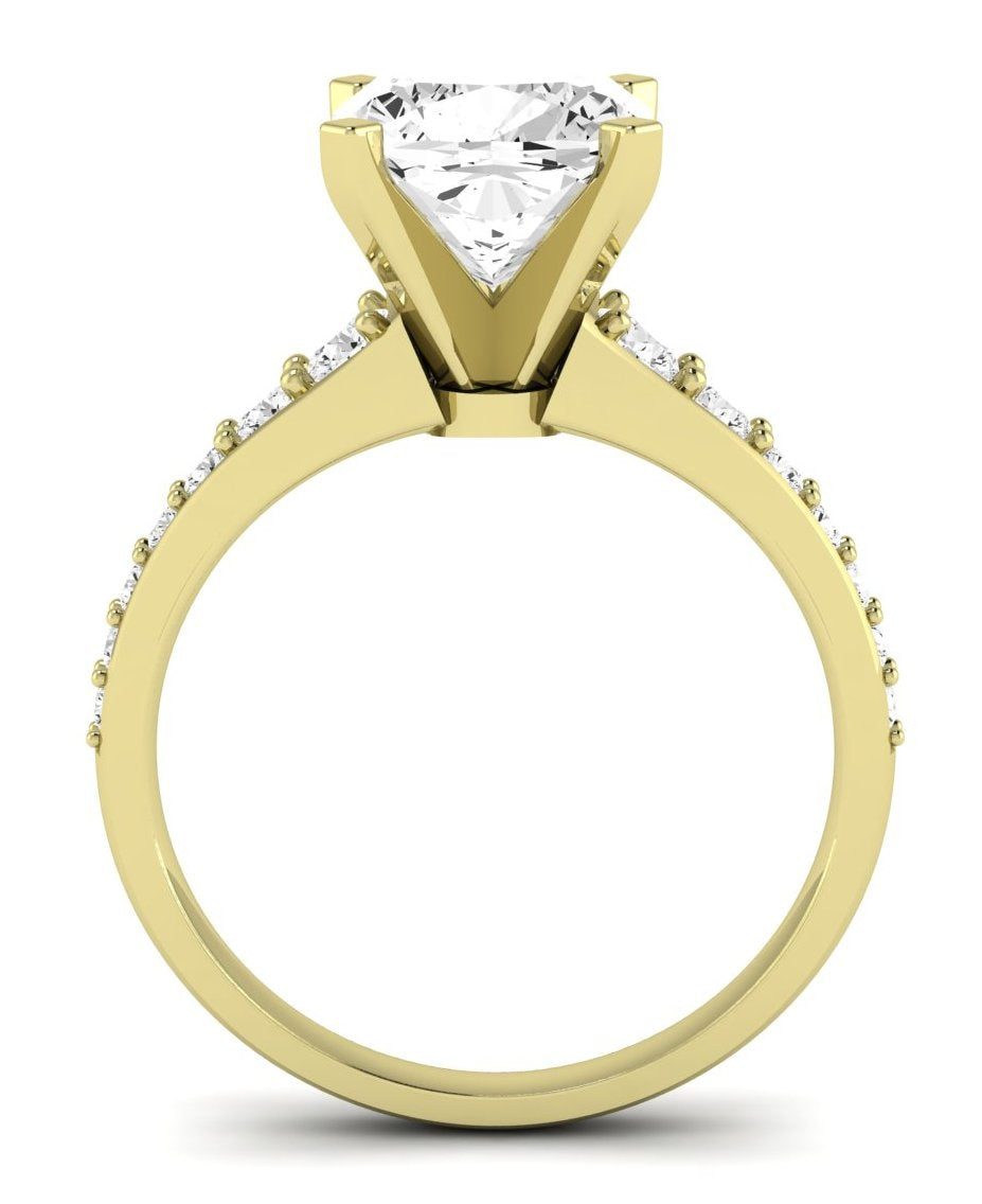 Holly Cushion Diamond Engagement Ring (Lab Grown Igi Cert) yellowgold