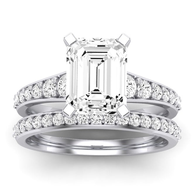 Holly Emerald Diamond Bridal Set (Lab Grown Igi Cert) whitegold