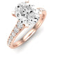 Holly Oval Moissanite Engagement Ring rosegold