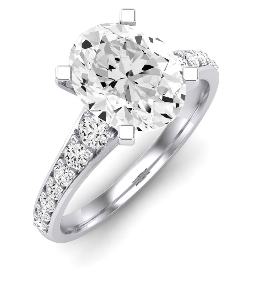 Holly Oval Diamond Engagement Ring (Lab Grown Igi Cert) whitegold