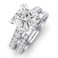 Holly Moissanite Matching Band Only (does Not Include Engagement Ring) For Ring With Princess Center whitegold