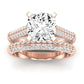 Iberis Diamond Matching Band Only (does Not Include Engagement Ring) For Ring With Cushion Center rosegold