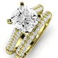 Iberis Diamond Matching Band Only (does Not Include Engagement Ring) For Ring With Cushion Center yellowgold