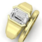Jasmine Diamond Matching Band Only (does Not Include Engagement Ring) For Ring With Emerald Center yellowgold