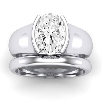 Jasmine Oval Diamond Bridal Set (Lab Grown Igi Cert) whitegold