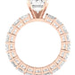 Kalina Emerald Diamond Engagement Ring (Lab Grown Igi Cert) rosegold