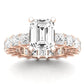 Kalina Emerald Diamond Engagement Ring (Lab Grown Igi Cert) rosegold