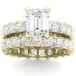 Kalina Emerald Diamond Bridal Set (Lab Grown Igi Cert) yellowgold
