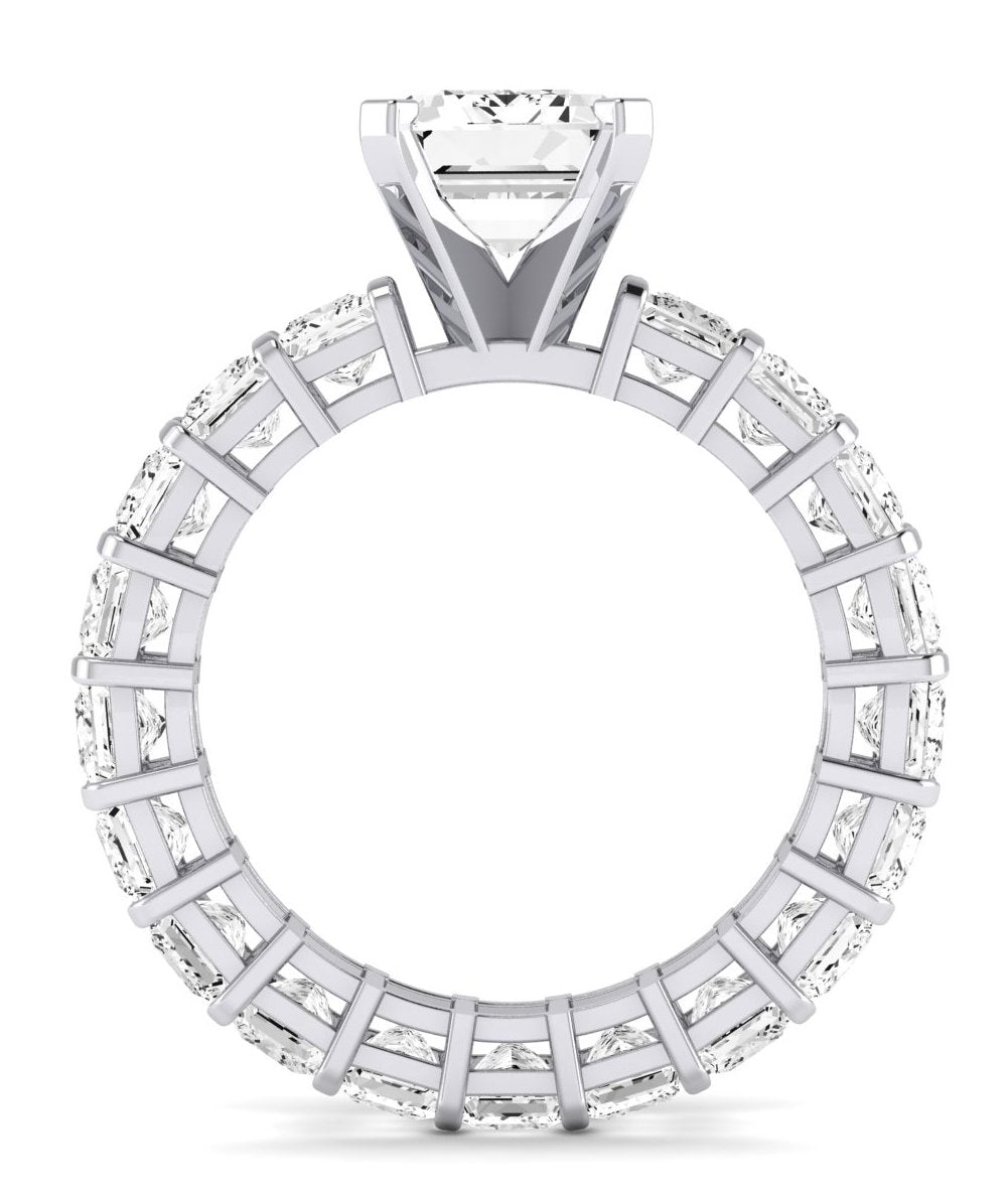 Kalina Emerald Diamond Engagement Ring (Lab Grown Igi Cert) whitegold