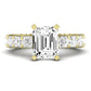 Kalina Emerald Diamond Engagement Ring (Lab Grown Igi Cert) yellowgold