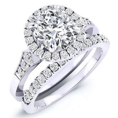 Kalmia Diamond Matching Band Only (engagement Ring Not Included) For Ring With Cushion Center whitegold