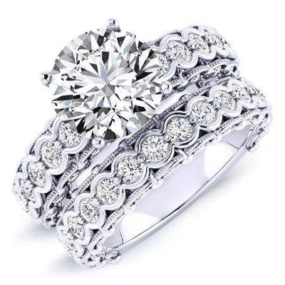 Kassia Diamond Matching Band Only (engagement Ring Not Included) For Ring With Round Center whitegold