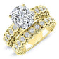 Kassia Moissanite Matching Band Only (engagement Ring Not Included) For Ring With Cushion Center yellowgold
